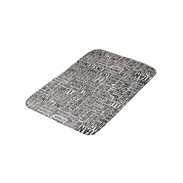 Chemical Elements Bath Mat (Angled)