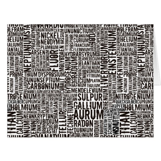 Chemical Elements Cards (Front Horizontal)