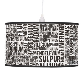 Chemical Elements Ceiling Lamp