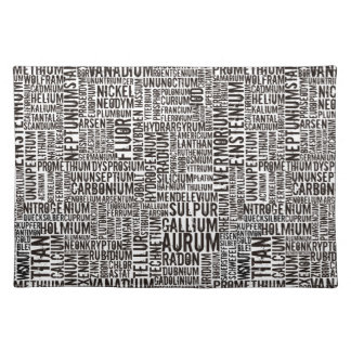 Chemical Elements Cloth Placemat