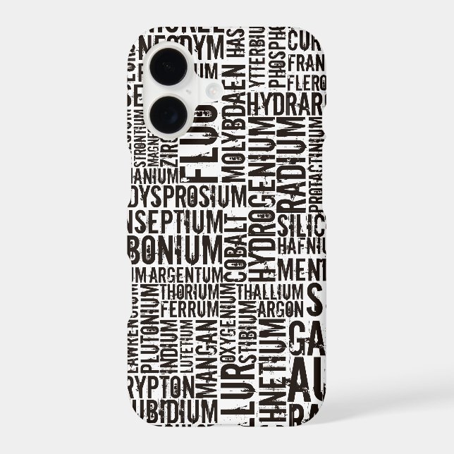 Chemical Elements... Iphone Case (Back)