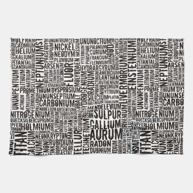 Chemical Elements Kitchen Towel (Horizontal)