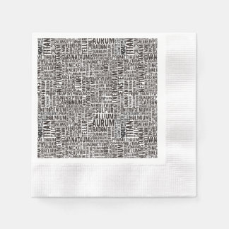 Chemical Elements Napkins