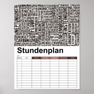 Chemical Elements Poster