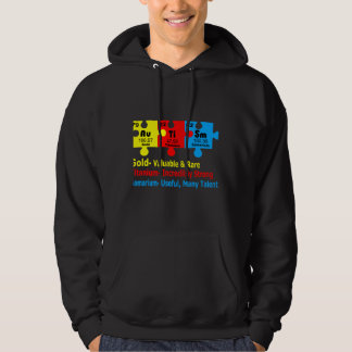 Chemical Elements Representing Autism Awareness Hoodie