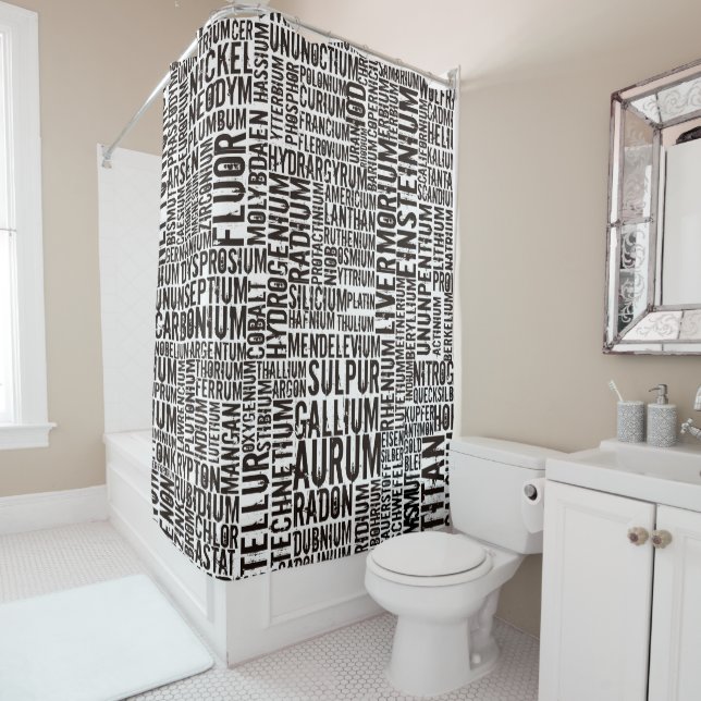 Chemical Elements Shower Curtain (In Situ)