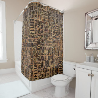 Chemical Elements Shower Curtain