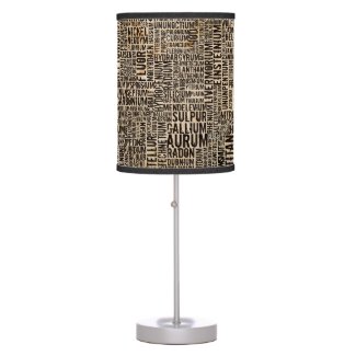 Chemical Elements Table Lamp