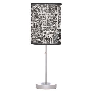 Chemical Elements Table Lamp
