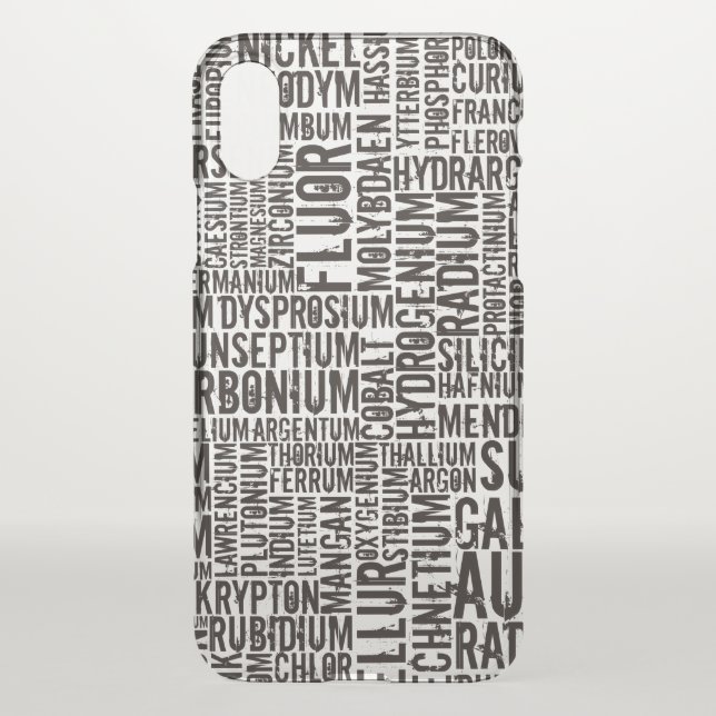 Chemical Elements... Uncommon iPhone Case (Back)