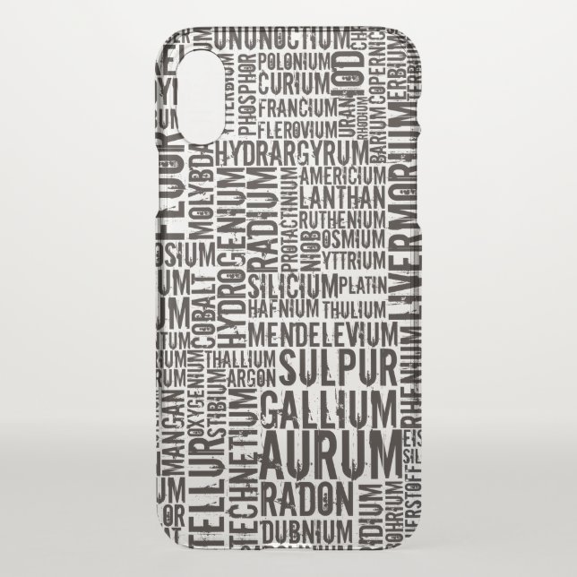 Chemical Elements... Uncommon iPhone Case (Back)