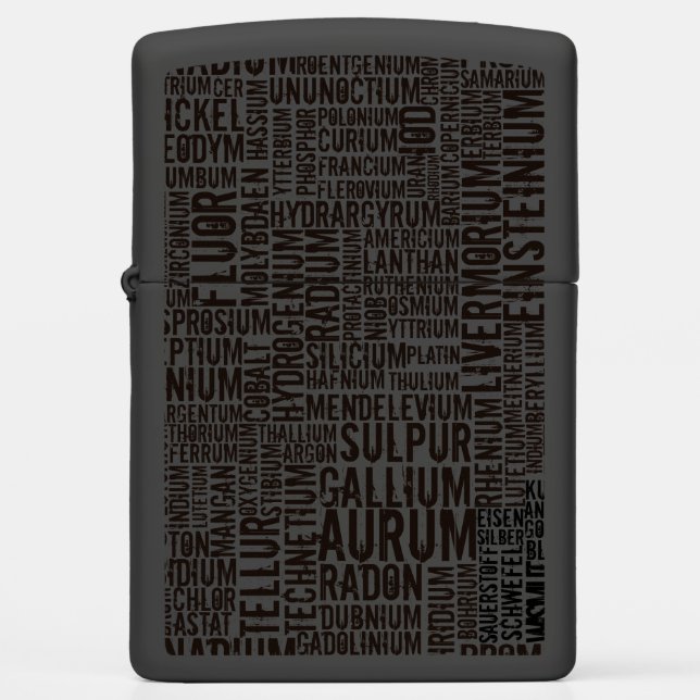 Chemical Elements... Zippo Lighter (Front)