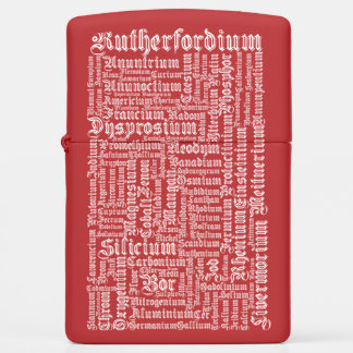 Chemical Elements Zippo Lighter