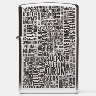 Chemical Elements Zippo Lighter