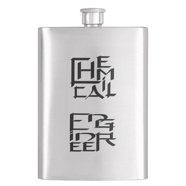 Chemical Engineer Character Flask (Front)