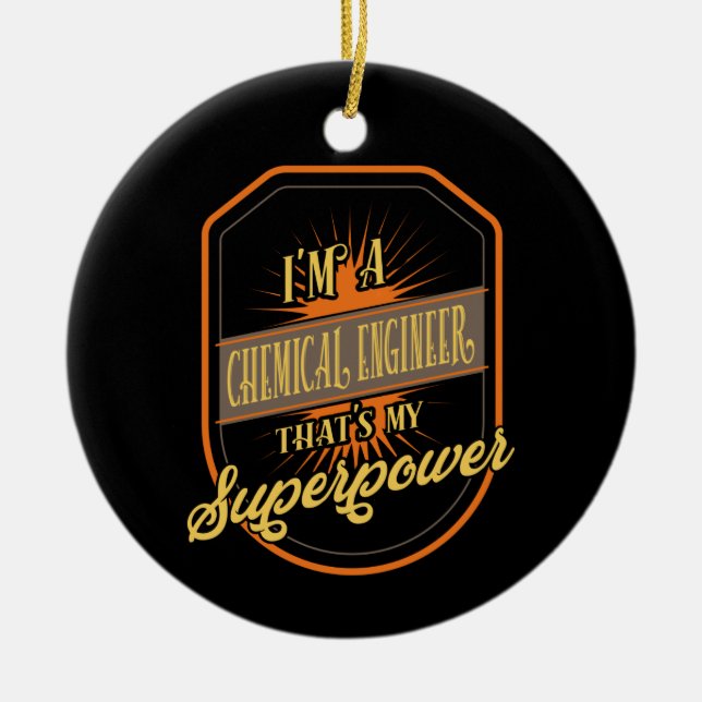Chemical Engineer Chemical Engineering Ceramic Ornament (Front)