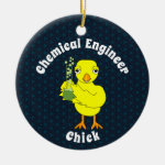 Chemical Engineer Chick Ceramic Ornament
