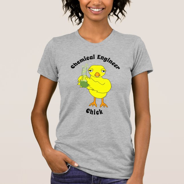 Chemical Engineer Chick T-Shirt (Front)