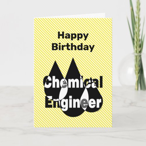Chemical Engineer Drops Birthday Card