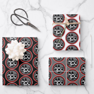 Chemical Engineer Drops Circle Wrapping Paper Sheets