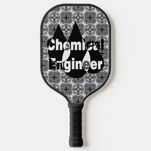 Chemical Engineer Drops Pickleball Paddle (Front)