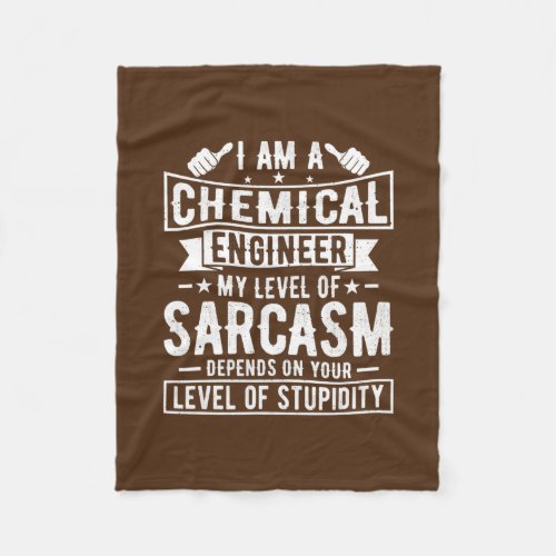 Chemical Engineer Funny Chemical Engineering Fleece Blanket