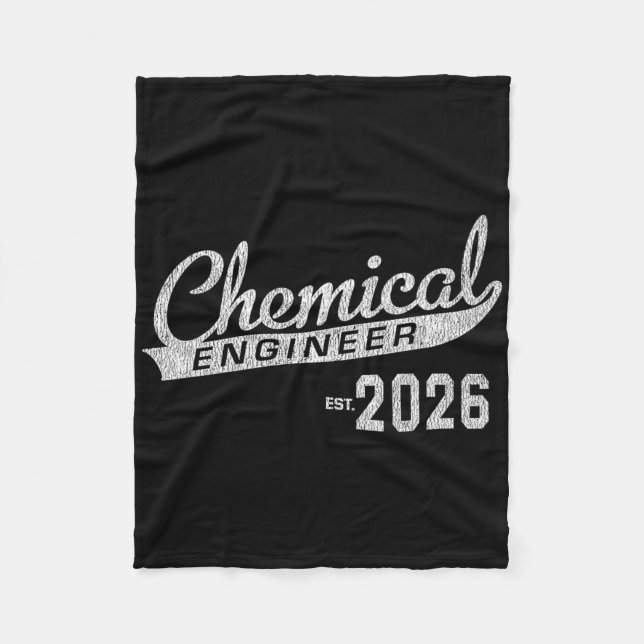Chemical Engineer Graduation 2026 Premium Tri-blen Fleece Blanket (Front)