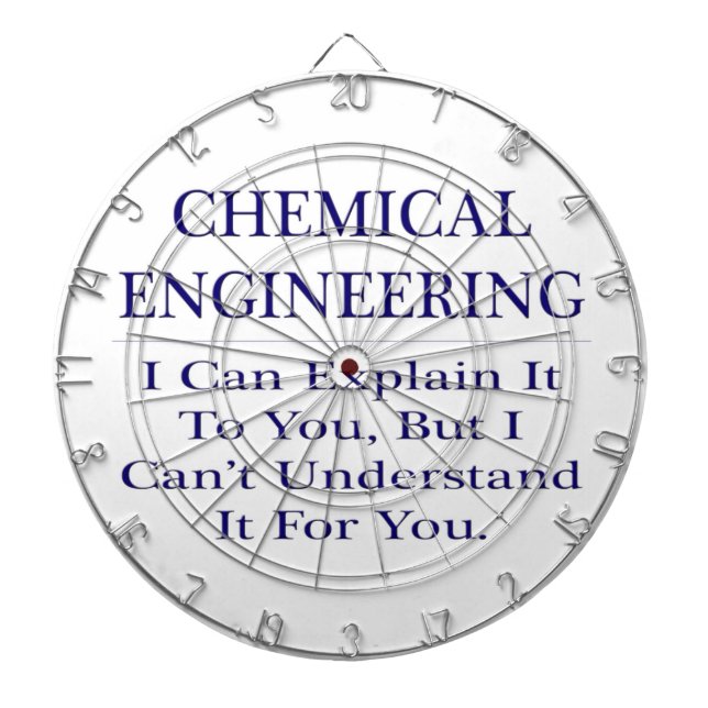 Chemical Engineer Joke .. Explain Not Understand Dart Board (Front)