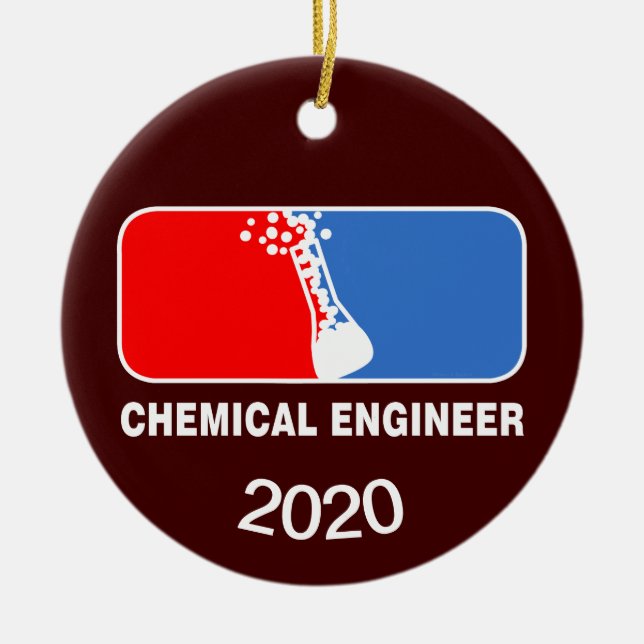 Chemical Engineer League Ceramic Ornament (Front)
