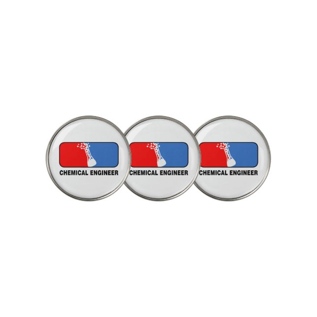Chemical Engineer League Golf Ball Marker (3 Up)