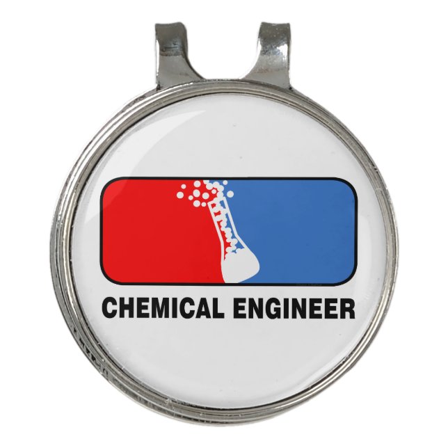Chemical Engineer League Golf Hat Clip (Front)