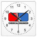 Chemical Engineer League Square Wall Clock