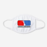 Chemical Engineer League White Cotton Face Mask