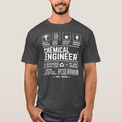 Chemical Engineer Multitasking Beer Coffee T_Shirt
