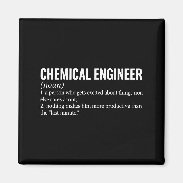 Chemical Engineer Profession Definition Engineerin Magnet (Front)