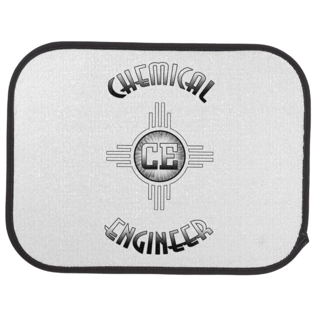 Chemical Engineer Retro Car Floor Mat (Rear)