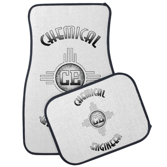 Chemical Engineer Retro Car Mat (Set)
