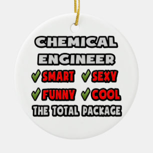 Chemical Engineer ... The Total Package Ceramic Ornament