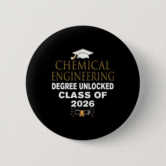 Chemical Engineering Degree Unlocked Cl Of 2026 En Button (Front)