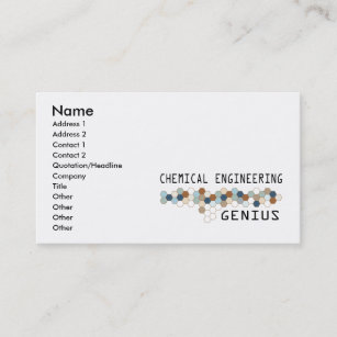 Chemical Engineering Genius Business Card