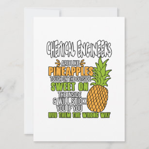 Chemical Engineers Are Like Pineapples. Holiday Card