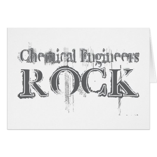 Chemical Engineers Rock Cards (Front Horizontal)