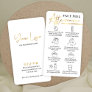 Chemical Face Peel Aftercare Guide White & Gold Business Card