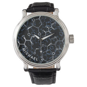 Chemical Formula Chemistry Gifts Personalized Watch