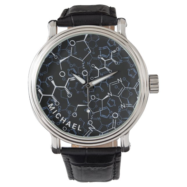 Chemical Formula Chemistry Gifts Personalized Watch (Front)