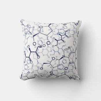 Chemical Formula Chemistry Gifts Throw Pillow by riverme at Zazzle