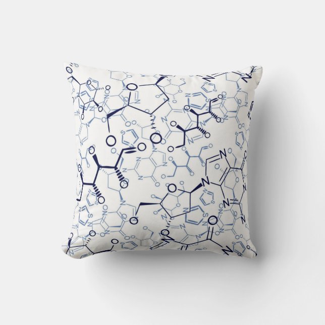 Chemical Formula Chemistry Gifts Throw Pillow (Front)