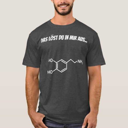 Chemical formula for dopamin LOVE T_Shirt