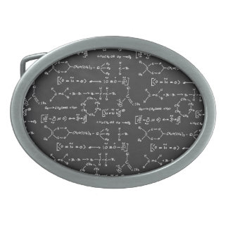 Chemical formula writing belt buckle