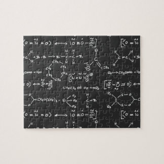Chemical formula writing jigsaw puzzle